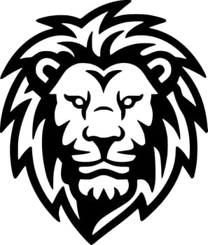 Lion - Minimalist and Flat Logo - Vector illustration
