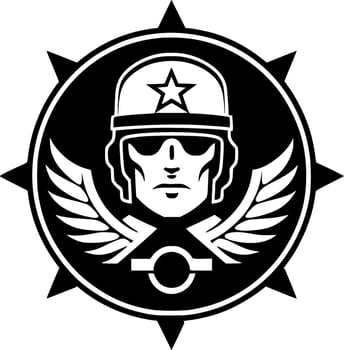 Military - High Quality Vector Logo - Vector illustration ideal for T-shirt graphic