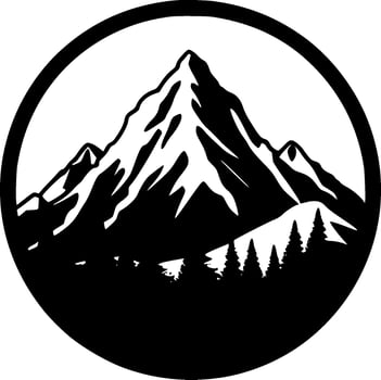 Mountains - High Quality Vector Logo - Vector illustration ideal for T-shirt graphic