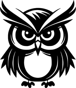Owl - High Quality Vector Logo - Vector illustration ideal for T-shirt graphic
