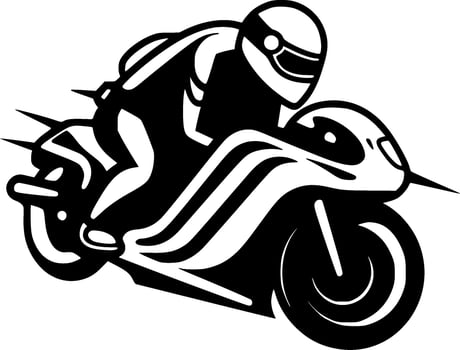 Racing - Minimalist and Flat Logo - Vector illustration