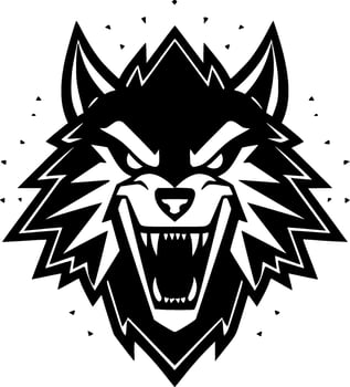 Wolf, Minimalist and Simple Silhouette - Vector illustration