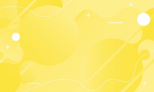 Abstract yellow colorful template banner with gradient color and small polka dot technology background Design with liquid shape vector design