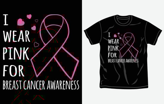Breast cancer awareness month t-shirt design, quotes, october Pink Cancer t-shirt, typography tshirt vector graphic, background, mug, sticker, fully editable and printable vector template.