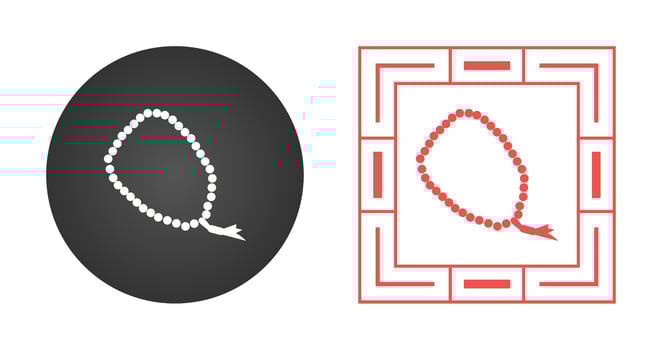 Prayer Beads Vector Icon