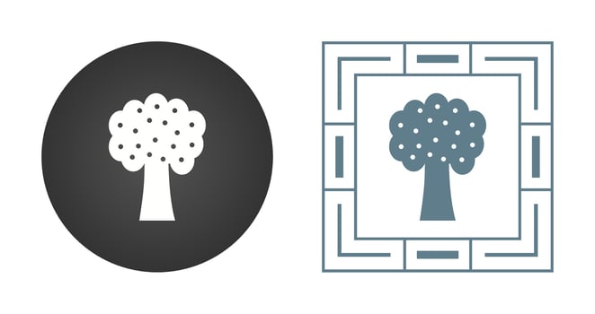 Fruit Tree Vector Icon