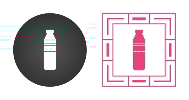 Water Bottle Vector Icon