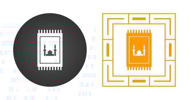 Prayer Rug Vector Icon