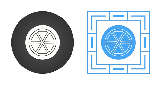 Orange slice Vector Icon