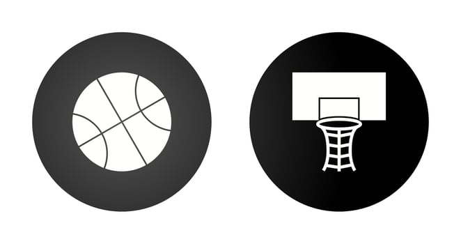 Basketball Hoop Vector Icon