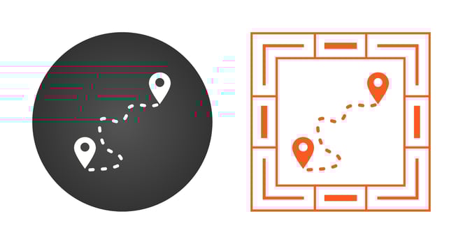 Distance Vector Icon