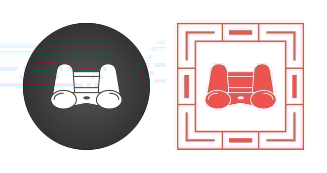 Binoculars Vector Icon