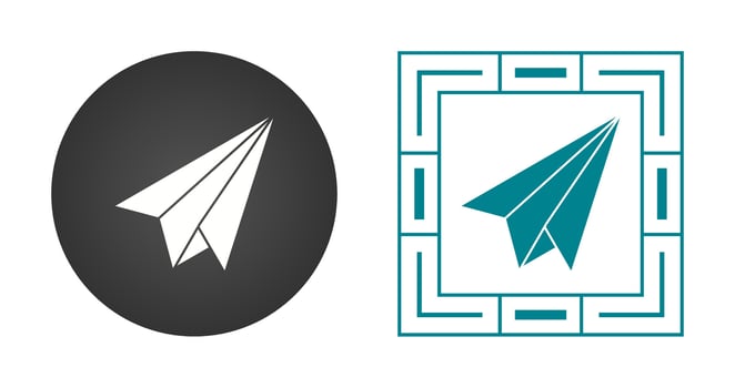 Paper Plane Vector Icon
