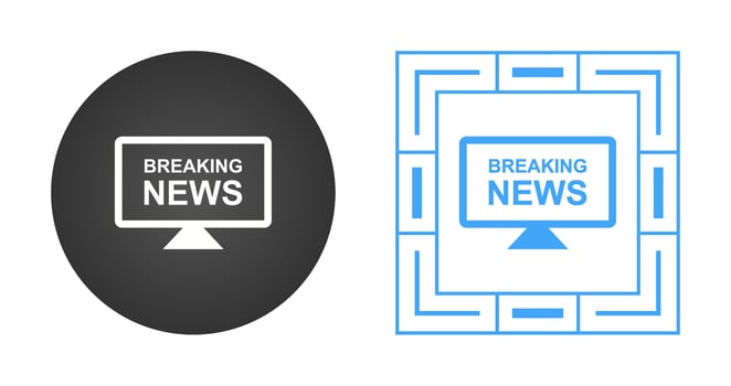 Anchors on News Desk Vector Icon