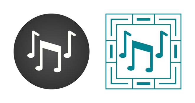 Musical Notes Vector Icon