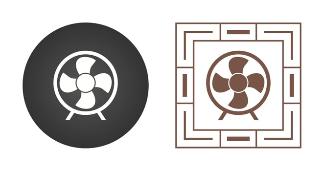 Electric Fan Vector Icon