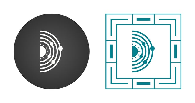 Solar System Vector Icon
