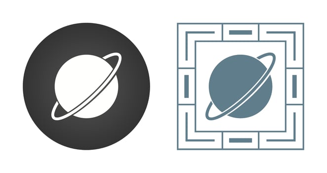 Saturn Vector Icon
