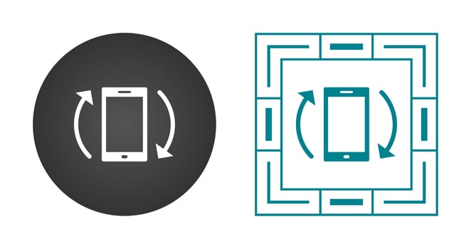 Auto rotation Vector Icon