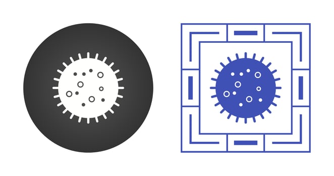 Bacteria in Slide Vector Icon