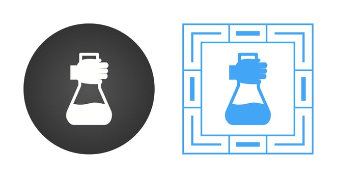 Holding Flask Vector Icon