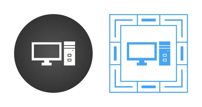 Computer Vector Icon