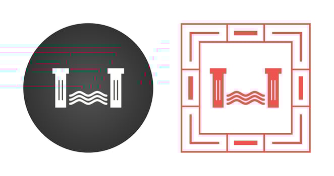 Water Dam Vector Icon