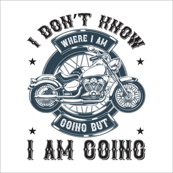 Stylish , fashionable  and awesome Biker and motorcycle typography  illustrator vector