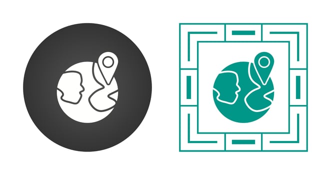 Pin point Location Vector Icon
