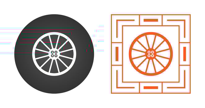Wheel Vector Icon