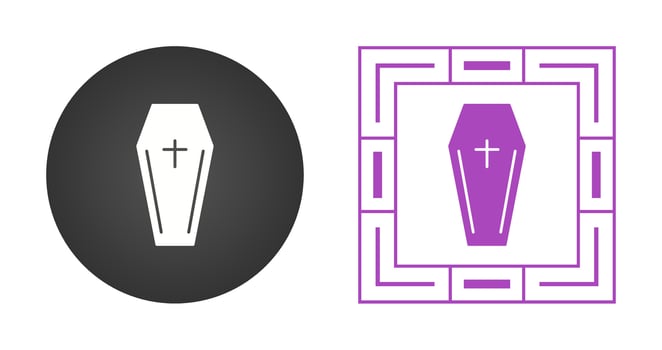 Coffin Vector Icon