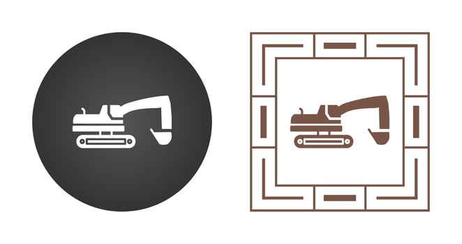 Excavator Vector Icon