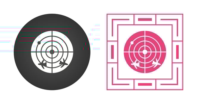 Radar Screen Vector Icon
