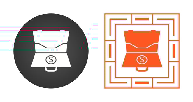 Dollar Briefcase Vector Icon
