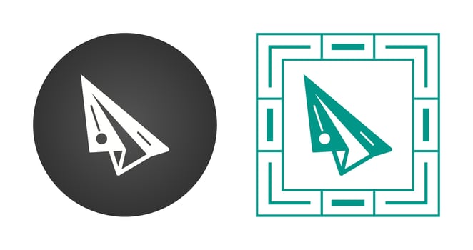 Paper Plane Vector Icon