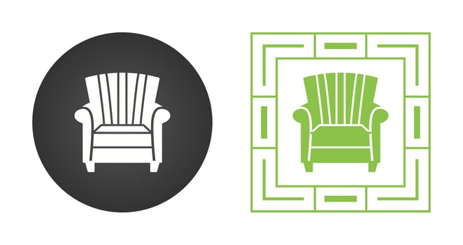 Single Sofa Vector Icon