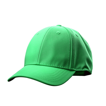 Green sports baseball cap png