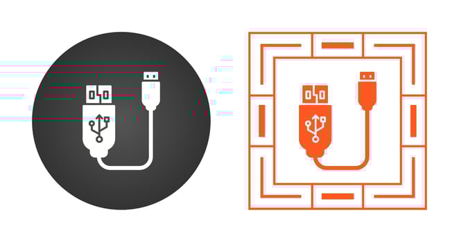 Usb Cable Vector Icon