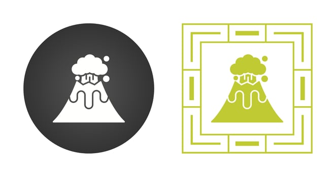 Volcano Vector Icon