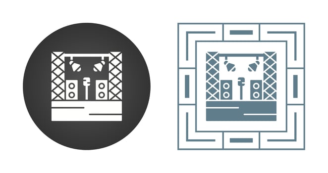 Stage Vector Icon