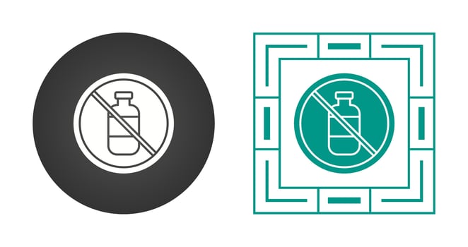 No Liquids Vector Icon