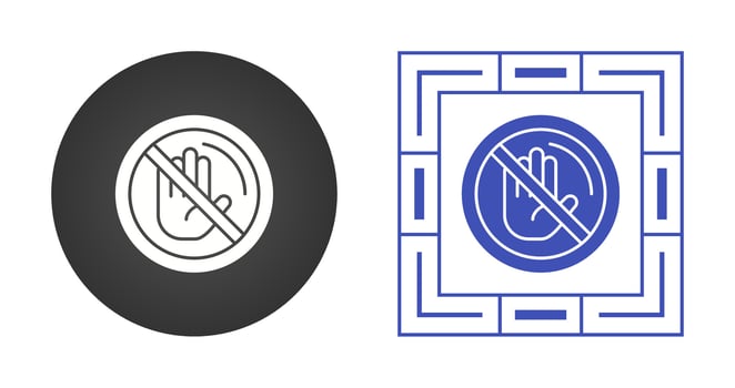 No Passing Vector Icon
