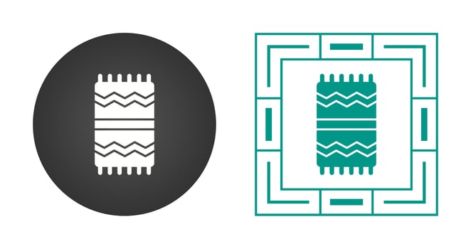 Beach Towel Vector Icon