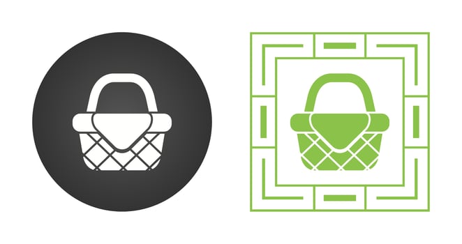 Picnic Basket Vector Icon