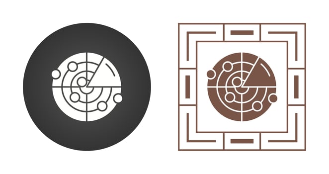 Radar Vector Icon