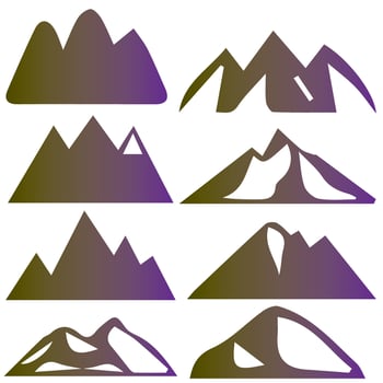 Mountain Vector Shapes For Logos