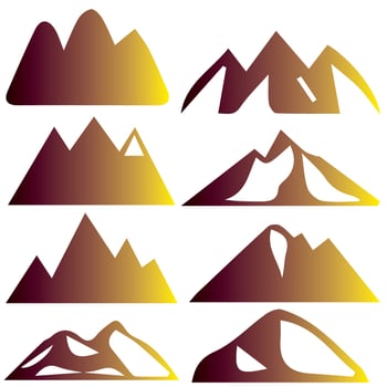 Mountain Vector Shapes For Logos