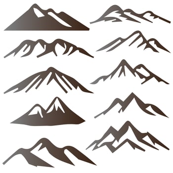 Mountain Vector Shapes For Logos