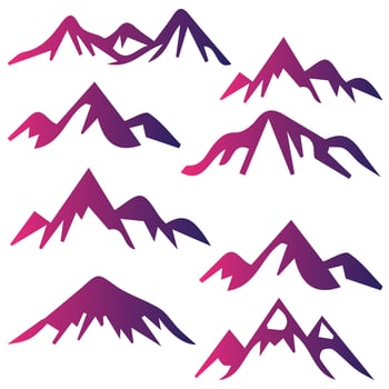 Mountain Vector Shapes For Logos