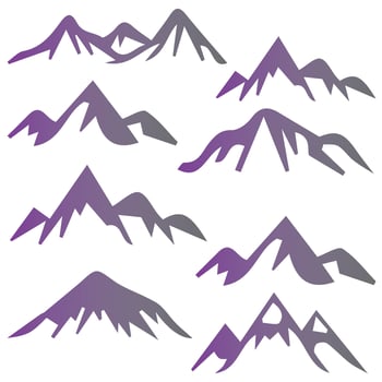 Mountain Vector Shapes For Logos